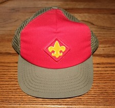 Boy Scouts of America BSA Official Trucker Hat Snap Back Cap Size M/L 