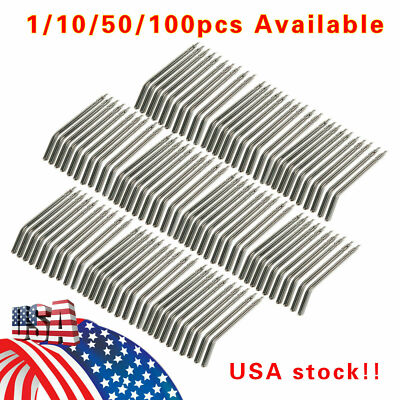 50/100* Dental Air Water Spray Triple Syringe Nozzles Tips Tubes Solid Alloy