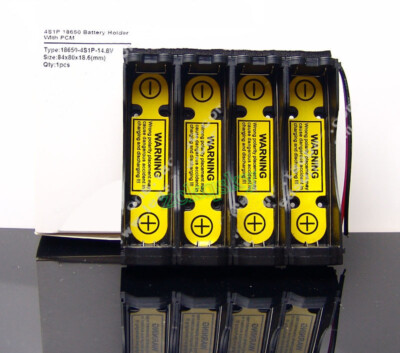 4S1P 14.8V Battery Holder Case with Li-Ion PCM Protection Circuit Board