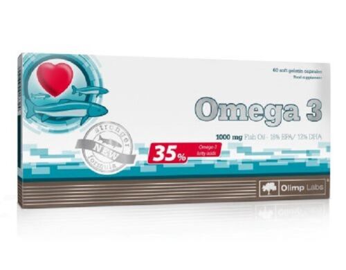 Genuine Olimp Omega 3 1000mg Fish Oil 60 caps diet suppl sport athletes Acids - Picture 1 of 1