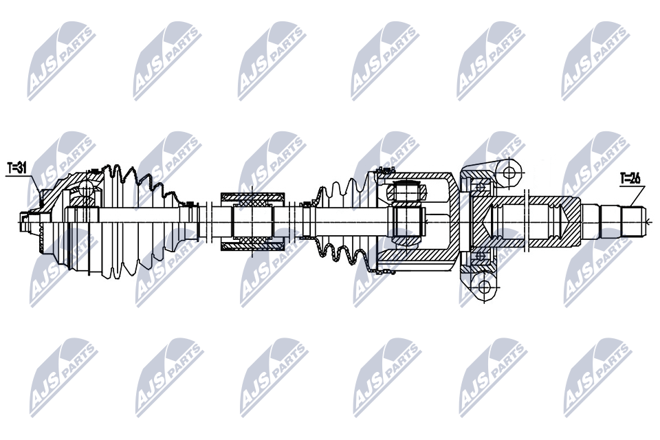 Front Right NTY NPW-BM-188 Drive Shaft for BMW - Image 8