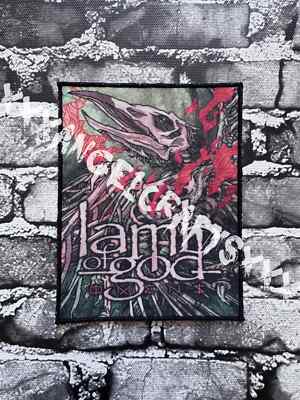 SMALL SEW ON PRINTED PATCH FOR BATTLE JACKET ~ 10.5 x 13.5cm ~ LAMB OF GOD