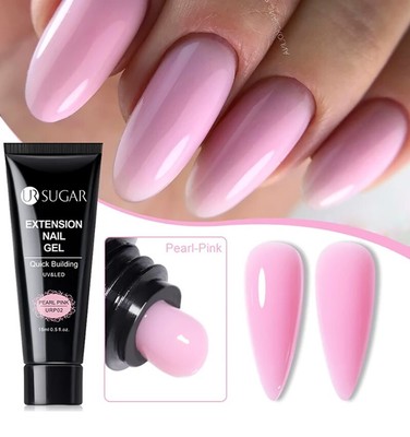 UV Nagelverlängerung Gel Rosa Builder Nagelgel Base Deckschicht Starter Acryl LE