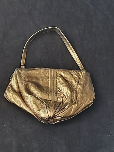 Jean Paul Gaultier Paris Gold Leather Night Handbag Pouch Clutch  Maroquinerie !! | eBay