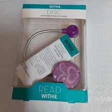 With It LED Clip Light For Books And E-Readers Purple