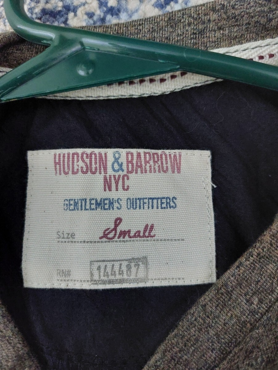 Hudson & Barrow Mens Long Sleeve Shirt NWT S | eBay
