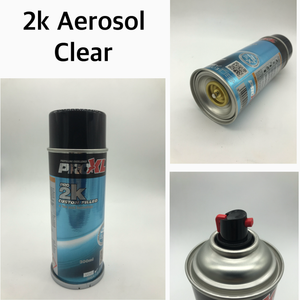 AUTO 2K HIGH GLOSS CLEAR 400ml AEROSOL SPRAY PAINT CAN 2 ...