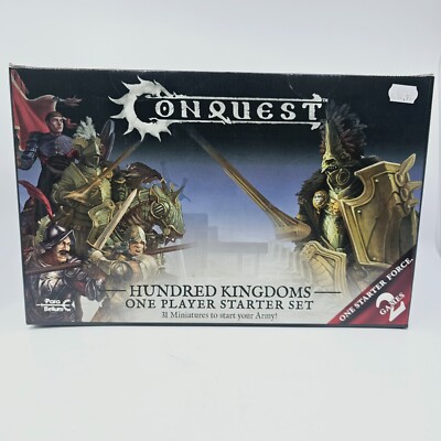 Conquest HUNDRED KINGDOMS ONE PLAYER STARTER SET SET Para Bellum Games BNIB  
