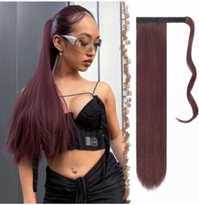 58cm Coda Capelli Extension Clip Coda di Cavallo Hair Ponytail Extensions (K2A)