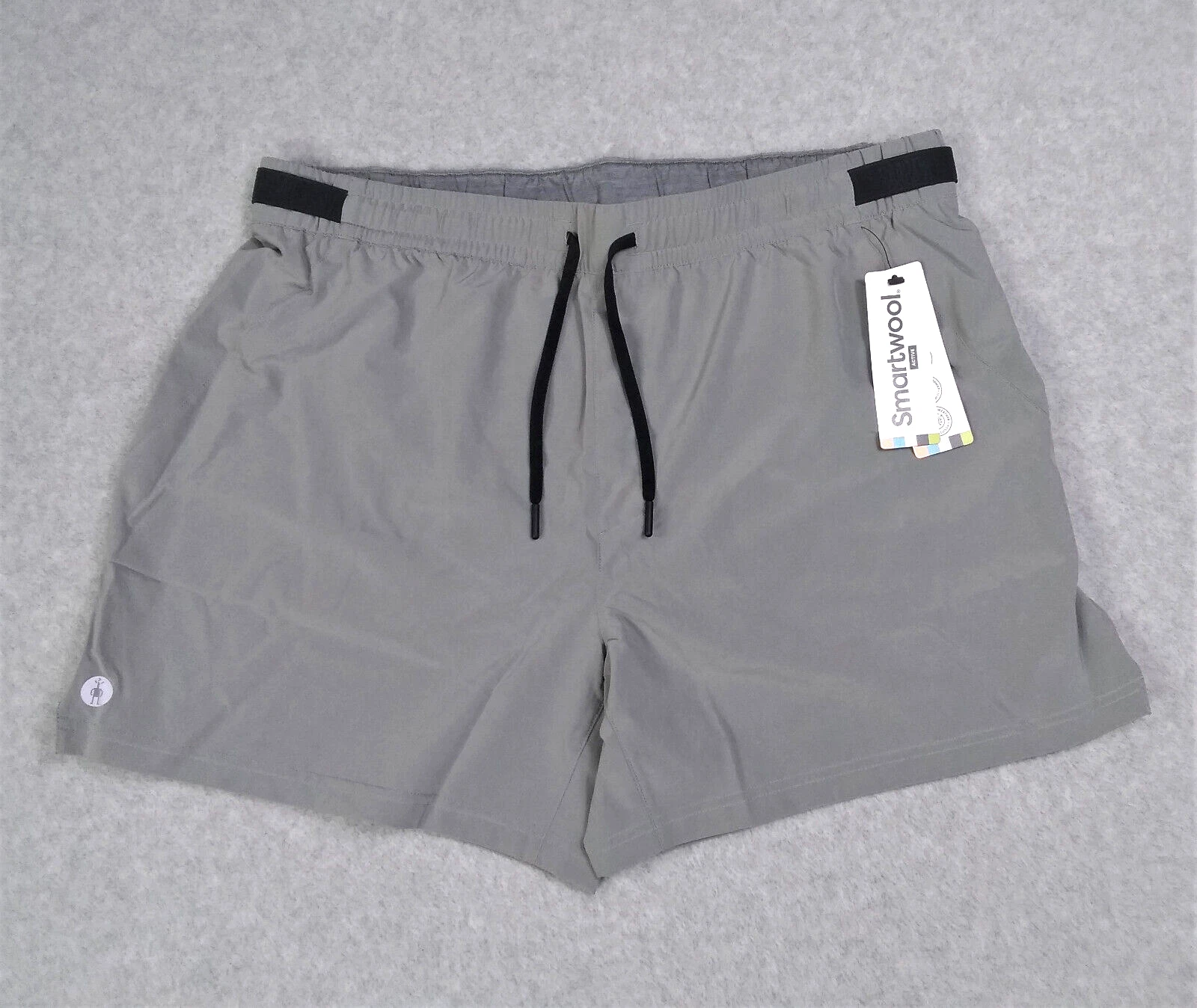 Smartwool Mens Active Shorts XL Lined 5” Gray Workout Sports Running NEW