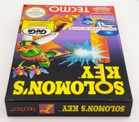 NES NINTENDO GIG SOLOMON KEY GAME VINTAGE 1991 NEW IN BEAUTIFUL BOX MATTEL ITA