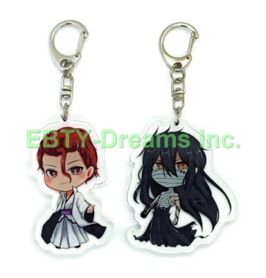 Set of 2 Bleach Anime Acrylic Keychain Sosuke Aizen