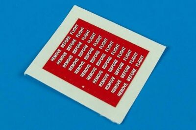 Aires 480022 x 1/48 Remove Before Flight Flags White Lettering (Decals)