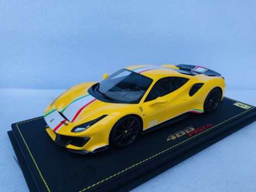 1/18 BBR Ferrari 488 Pista Piloti Giallo Modena Limited edition with case - Picture 2 of 12