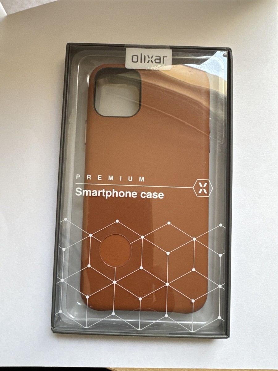 Olixar iPhone 11 Pro Max Leather Case, Brown UK - Main Image