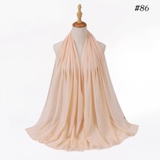 Chiffon Long Shawl Head Wrap Muslim Women Islamic Turban Headscarf Scarf