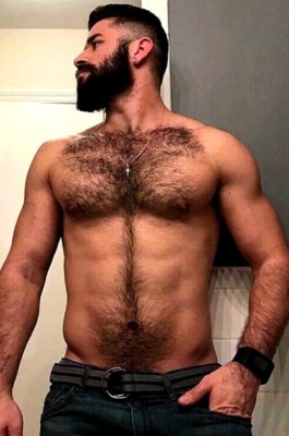 Hairy Muscle Butt