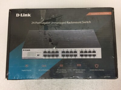 D-LINK For Business DGS-1024D 24-Port Gigabit Unmanaged Rackmount Switch New
