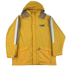 Roxy Quiksilver Y2k Hooded Waterproof Jacket Fleece Lined Winter Coat Yellow L
