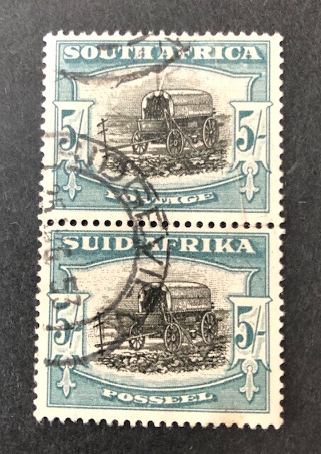 SOUTH AFRICA #65 5sh VERTICAL PAIR USED, VF, Scott $75.00 | eBay