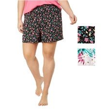 Jenni by Jennifer Moore Womens Woven Pajama Boxer Shorts