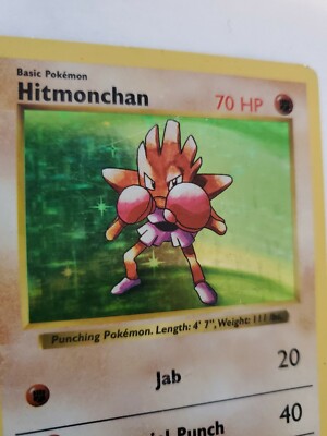 Hitmonchan Shadowless Base Set Holo Pokemon Card WOTC | eBay
