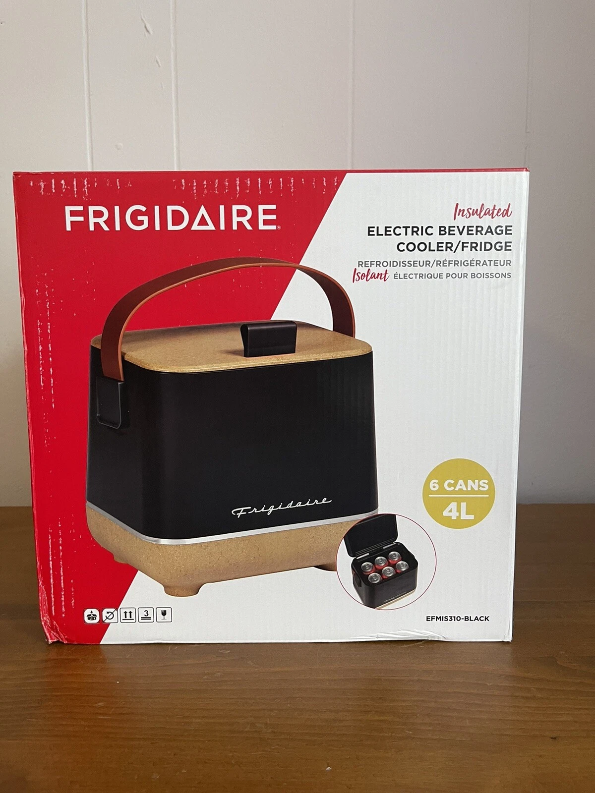 Frigidaire Retro Insulated Electric Beverage Portable 6 Can Cooler Black
Opens in a new window or ta