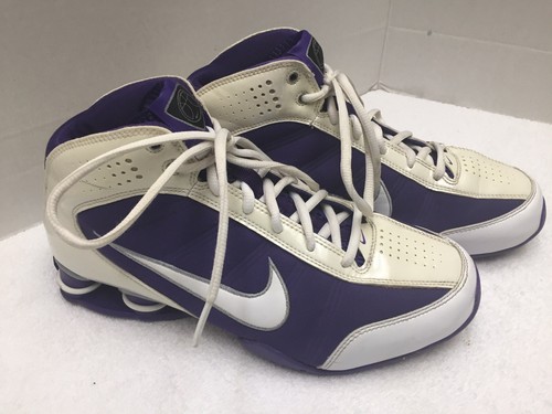 Nike Zoom Air Shox Men's Basketball 367192-118 2009 Purple/White Size 8  RARE! | eBay