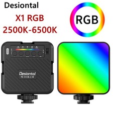 Desiontal X1 RGB Full Color Mini Led Video Light 2500-6500K On-Camera Fill Light