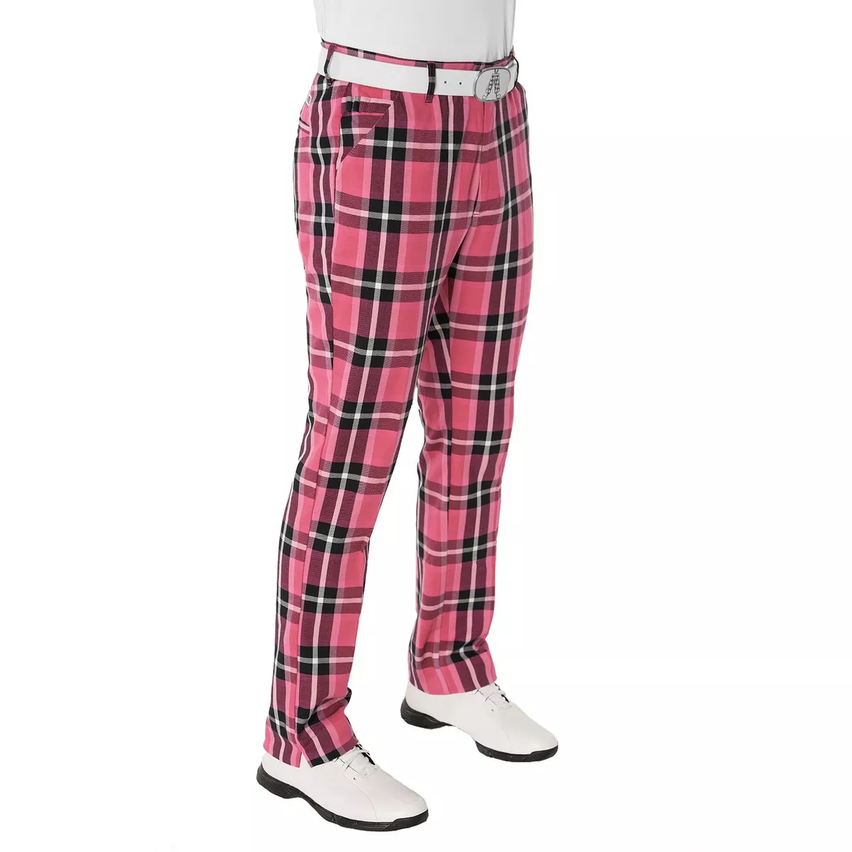Checkered golf shop trousers