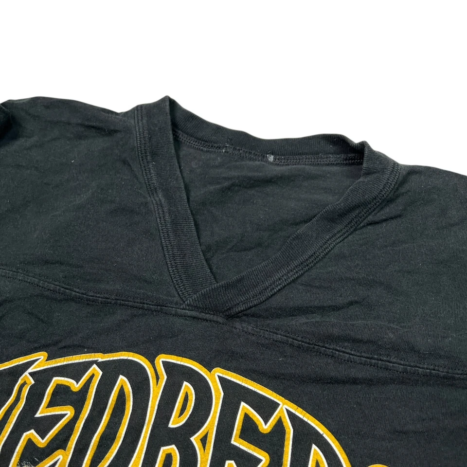 NHL VTG 00s Pittsburgh Penguins T-Shirt Johan Hedberg 3/4 Sleeve V-Neck Tee XL - Image 3 of 4