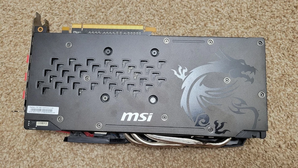 FUNCIONANDO - MSI Radeon RX 570 GAMING X 4G (NECESITA VENTILADORES) Foto 2 de 2