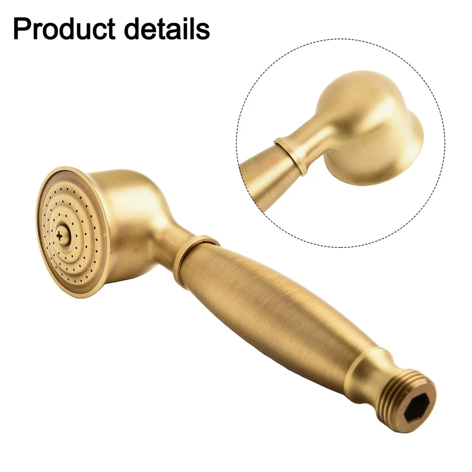 Antiker Handbrausekopf starke Leistung bei niedrigem Wasserdruck - Bild 4 von 4