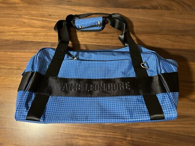Aime Leon Dore Ripstop Nylon Duffle Bag Carry On Blue Woven Logo