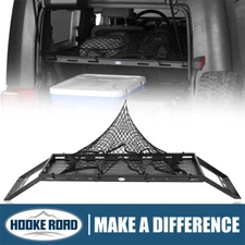 Hooke Road Lightweight Interior Basket Cargo Rack fit 07-18 Jeep Wrangler JK 2Dr