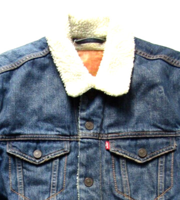 Levi's Sherpa Denim Trucker Jacke gefüttert mittelblau Herren LJKTC101