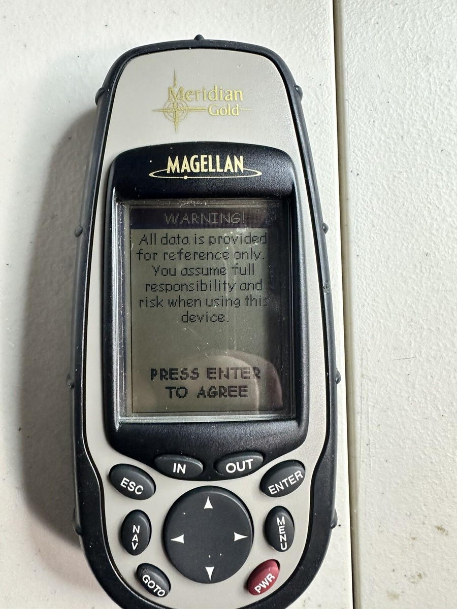 Magellan Meridian Gold Handheld GPS Receiver Hiking/Camping/Boating No  cables