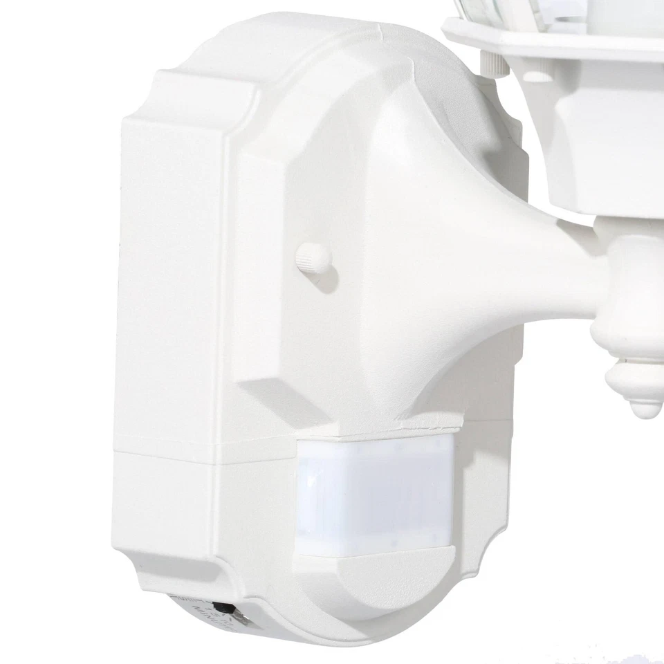 Alexandria White Farmhouse 180-Degree Motion Sensor Outdoor 1-Light Wall Sconce - Image 3 of 3