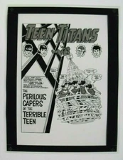Production Art TEEN TITANS #5, page #1 splash, NICK CARDY art