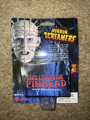 Horror Screamers Hellraiser Pinhead Movie Sound Effects CASE FRESH Spencer Gifts
