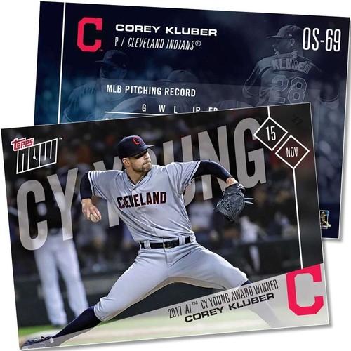 2017 Topps Now OS-69 Corey Kluber