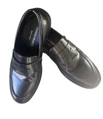 Common Projects Men\'s Black Leather Penny Loafers Size 9 Common Projects Soft Penny Loafers | Uncrate Supply main image 4