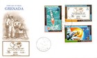 APOLLO 11 1969 GRENADA  COLORFUL FIRST DAY COVER FULL SET SC# 329-336a — photo 2