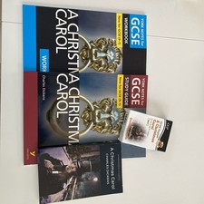 GSCE AQA Christmas Carol Revision Bundle - Novel, Study Guide, Workbook, Cards