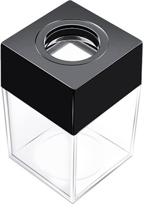   Extra Large Magnetic Paper Cilp Dispenser, 500 Clip Capacity ,Black,1 pack