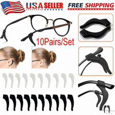 10 Pairs Anti Slip Glasses Ear Hooks Tip Eyeglasses Grip Temple Holder Silicone