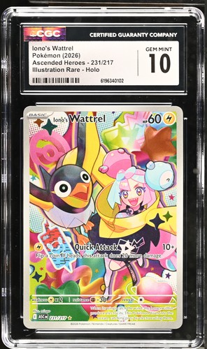 Iono's Wattrel graded CGC 10 for sale on eBay