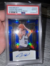 2023-24 Select Jason Williams Blue Prizms Auto #/49 PSA 10 Gem Mint