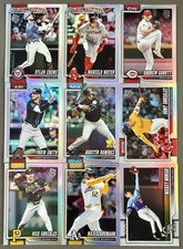 9x 2026 Topps Series 1 Rainbow Foil Lot - Mayer, Abbott, Crews - No Base