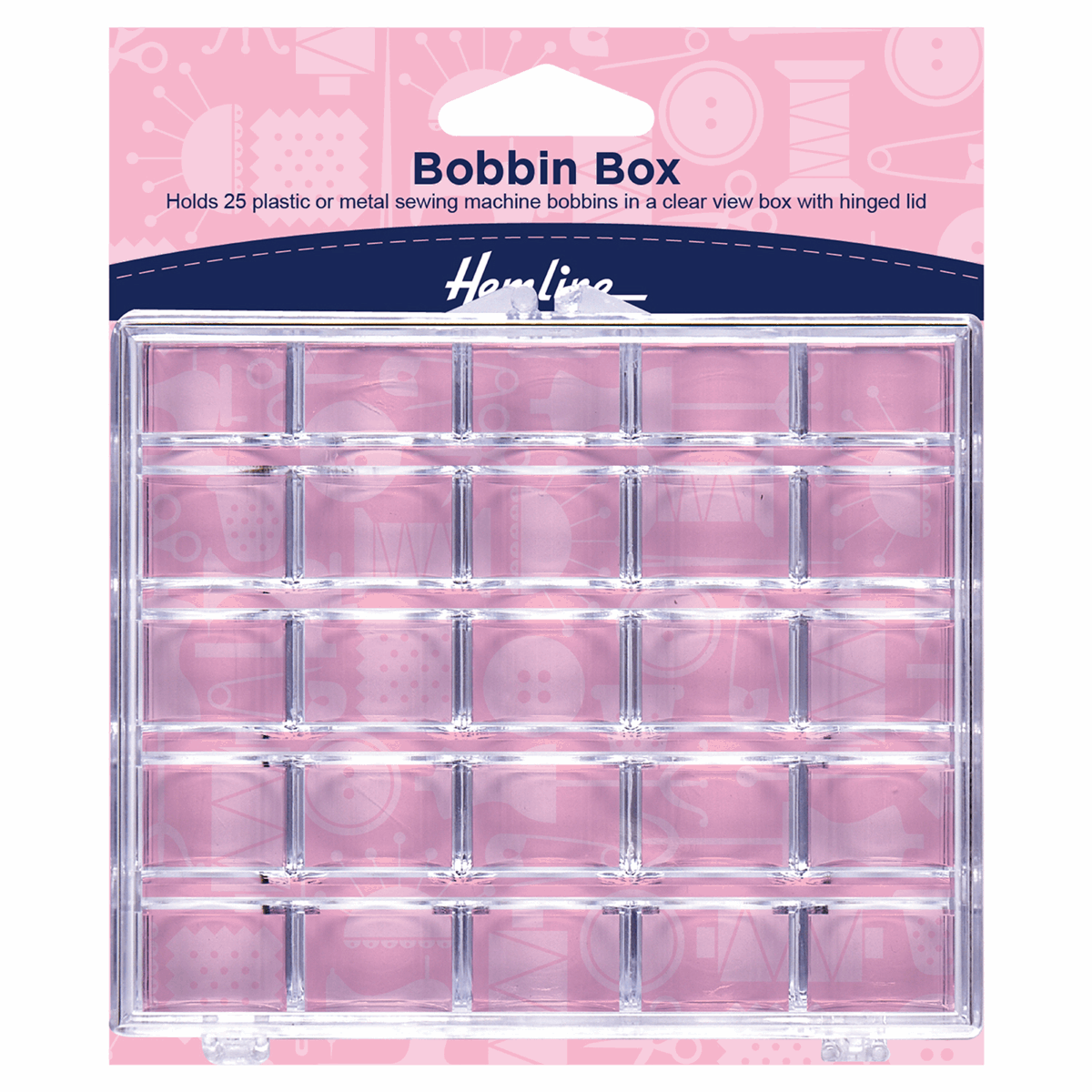 Minerva Sewing Bobbin Box Plastic Hemline H160 - Image 2